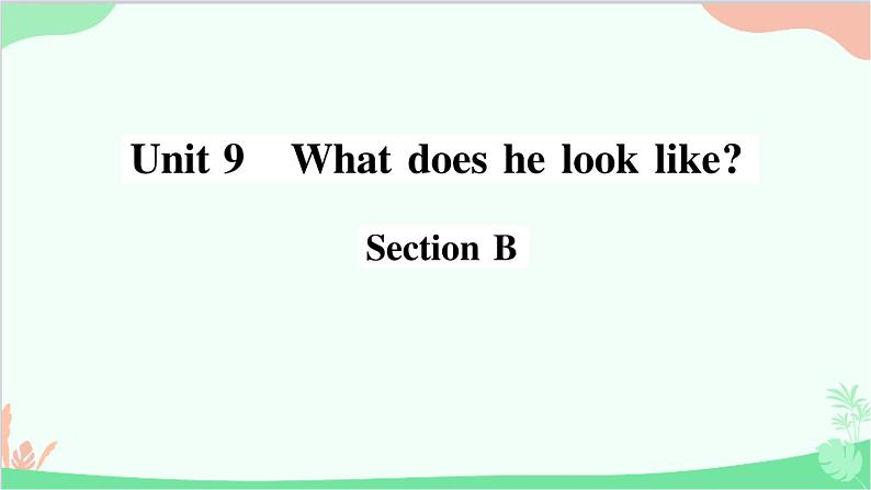 9.Unit 9 Section B 早读本第1页
