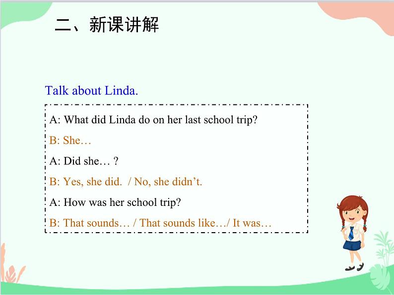 人教新目标版英语七年级下册 Unit 11 How was your school trip?Section B (3a-Self Check)课件05