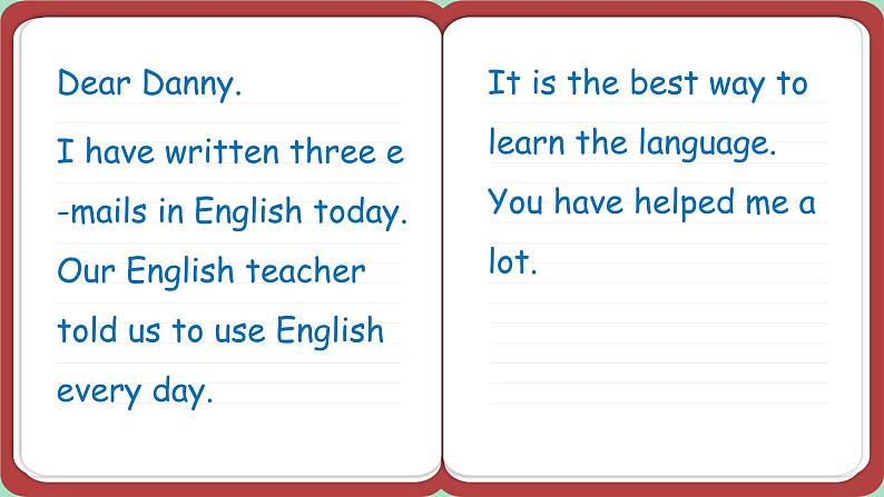 冀教英语八年级上册 Unit 2 Lesson 8 Email Helps! PPT课件07