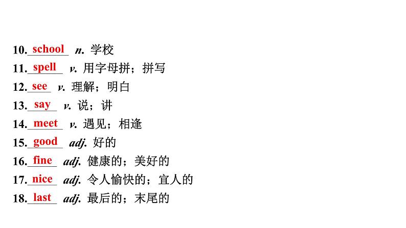 2024成都中考英语试题研究 人与社会(九)人际交往与志愿服务 教材词汇默写【课件】第4页