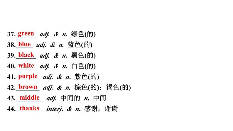 2024成都中考英语试题研究 人与社会(九)人际交往与志愿服务 教材词汇默写【课件】第7页