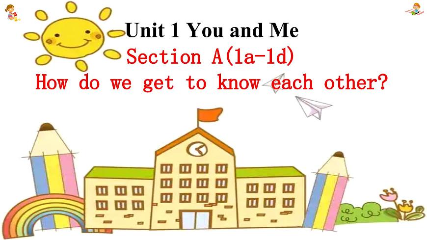 新人教7上英語課件 Unit 1 You and me+第一課時(shí) Section A 1a-1d第1頁