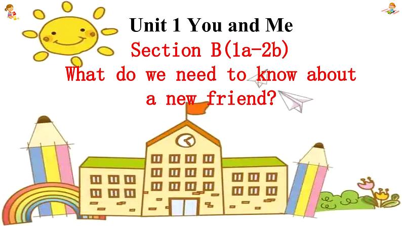新人教7上英语课件 Unit 1 You and me 第四课时 - Section B Reading 课件01