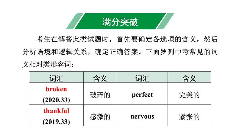 2024长沙中考英语二轮复习 专题三 能修饰的形容词和副词(课件)第4页