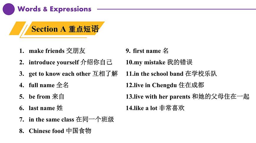 2024秋人教版七年級(上) - Unit 1 同步復(fù)習(xí)課件第4頁