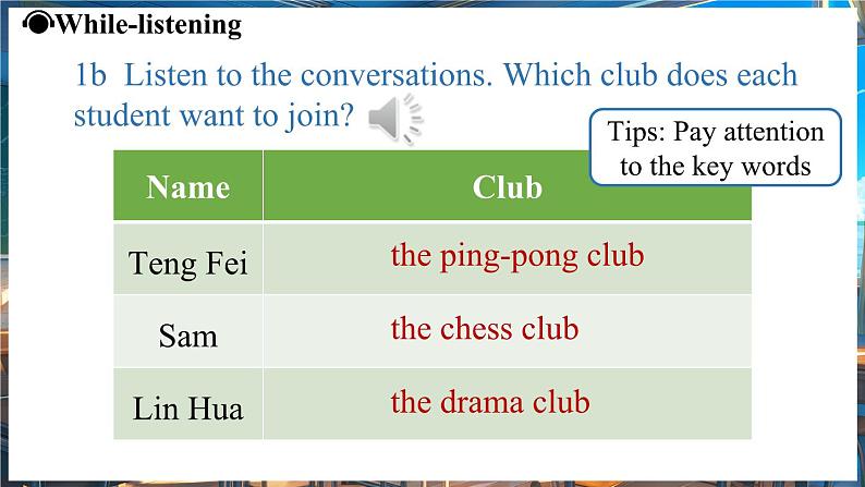 Unit 5 Fun Clubs(第1课时) Section A 1a-1d 课件 2024-2025学年人教版(2024)英语七年级上册08