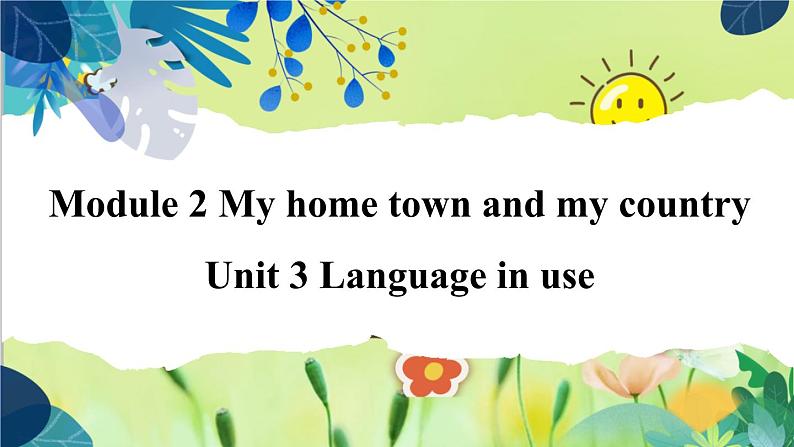 外研版英语八年级上册 M2 Unit 3 Language in use PPT课件+教案01