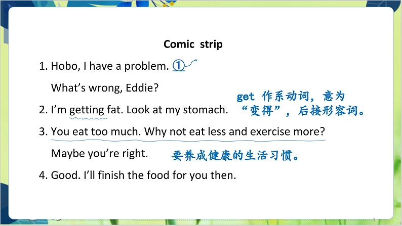 译林版英语九年级上册 Unit 3 Period 1 Comic strip & Welcome to the unit PPT课件第3页