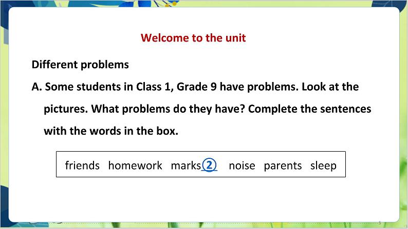 译林版英语九年级上册 Unit 3 Period 1 Comic strip & Welcome to the unit PPT课件第5页