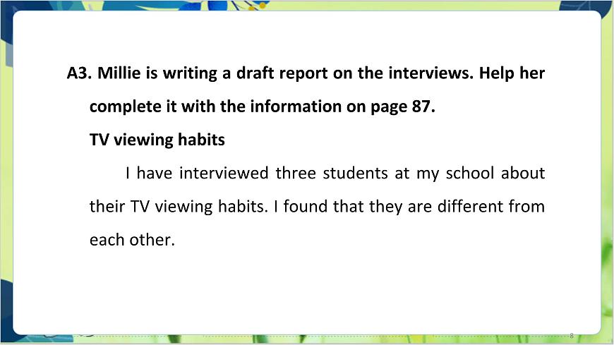 譯林版英語九年級上冊 Unit 6 Period 4 Integrated skills & Study skills PPT課件第8頁
