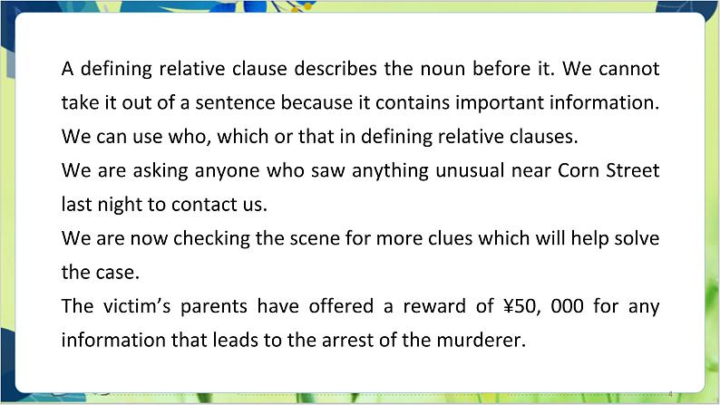 译林版英语九年级上册 Unit 8 Period 3 Grammar PPT课件第4页