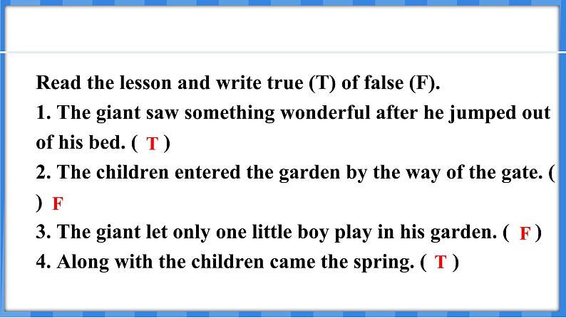 Lesson 23 The Giant (Ⅱ)(课件) 2024-2025学年冀教版英语九年级上册第8页
