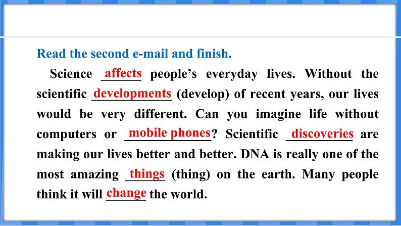 Lesson 30 Science Affects Us(课件) 2024-2025学年冀教版英语九年级上册06