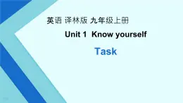 Module 1 Unit 1 Know yourself  Task（课件）-2024-2025学年牛津译林版英语九年级上册