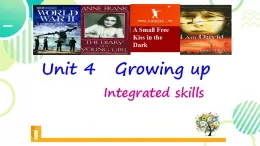 Module 1 Unit 4 Growing up Integrated skills（课件）-2024-2025学年牛津译林版英语九年级上册