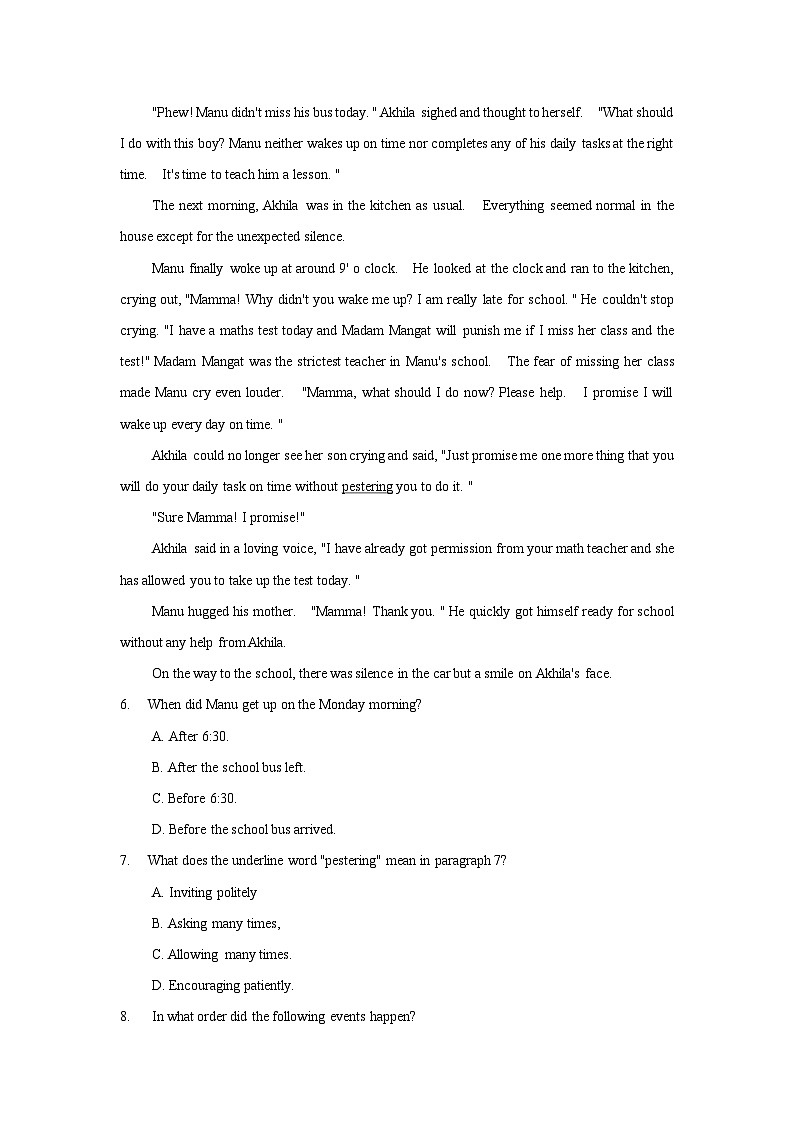 【期末复习】沪教牛津版(深圳·广州)九年级上学期英语-阅读理解+阅读填空练习 (分难度版)(含答案)第3页