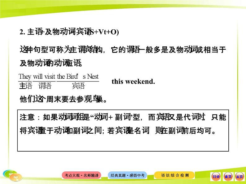 人教版初中英语语法知识点十七 简单句的五种基本类型课件第4页