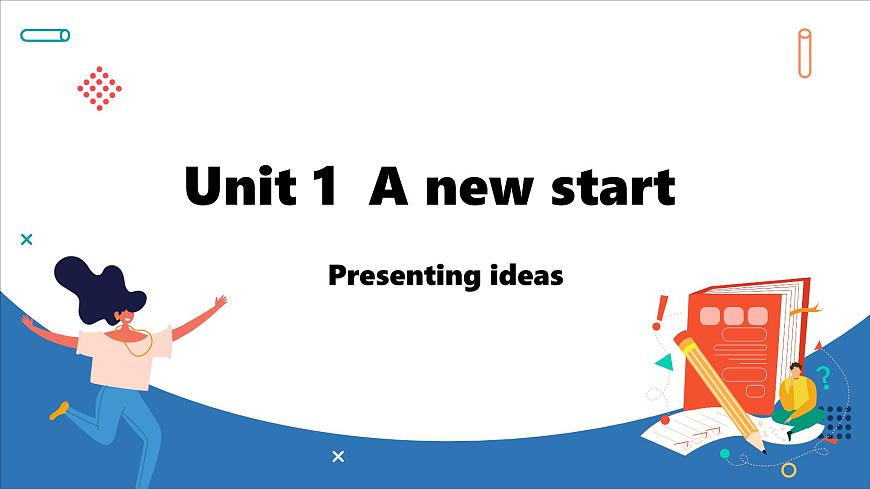 Unit 1  A new start Lesson 5 Presenting ideas(課件)--2024-2025學(xué)年外研版(2024)英語七年級上冊第1頁
