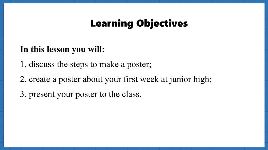 Unit 1  A new start Lesson 5 Presenting ideas(課件)--2024-2025學(xué)年外研版(2024)英語七年級上冊第2頁