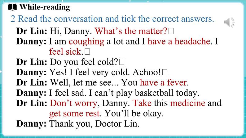 Unit 3 All about me Lesson 2 How do you feel 课件 2024-2025学年英语冀教版(2024版)七年级上册05