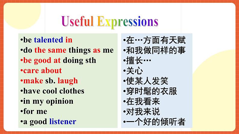 人教新目标版英语八年级上册 Unit3《 I’m more outgoing than my sister. SectionB1a-1e》课件+素材08