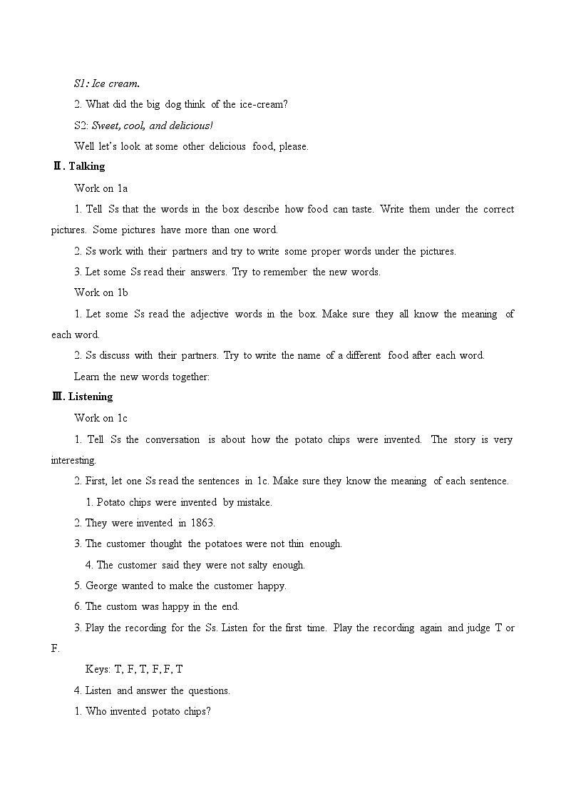 鲁教版(五四制)九年级全册 Unit 1 When was it invented Section B (1a-2e) 教案第2页