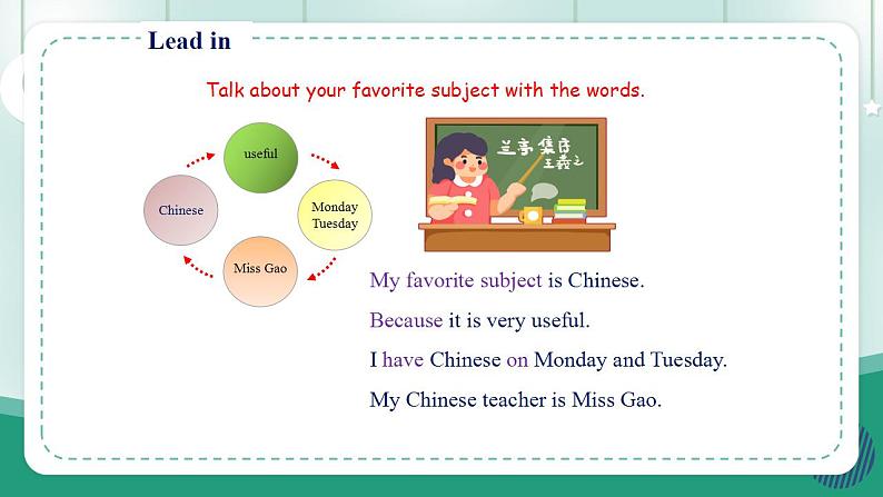 【人教版】七上英语 Unit 4 My Favourite Subject SectionB(2a-project) 课件第3页
