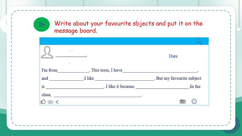 【人教版】七上英语 Unit 4 My Favourite Subject SectionB(2a-project) 课件第7页
