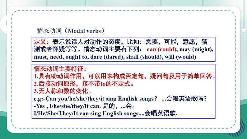 【人教版】七上英语 Unit 5 Fun Clubs 语法课件第6页