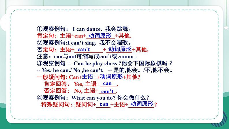 【人教版】七上英语 Unit 5 Fun Clubs 语法课件第8页