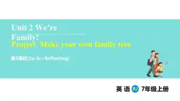 Unit 2 We're Family! Section B Project & Reflecting（课件） 2024-2025学年人教版（2024）英语七年级上册