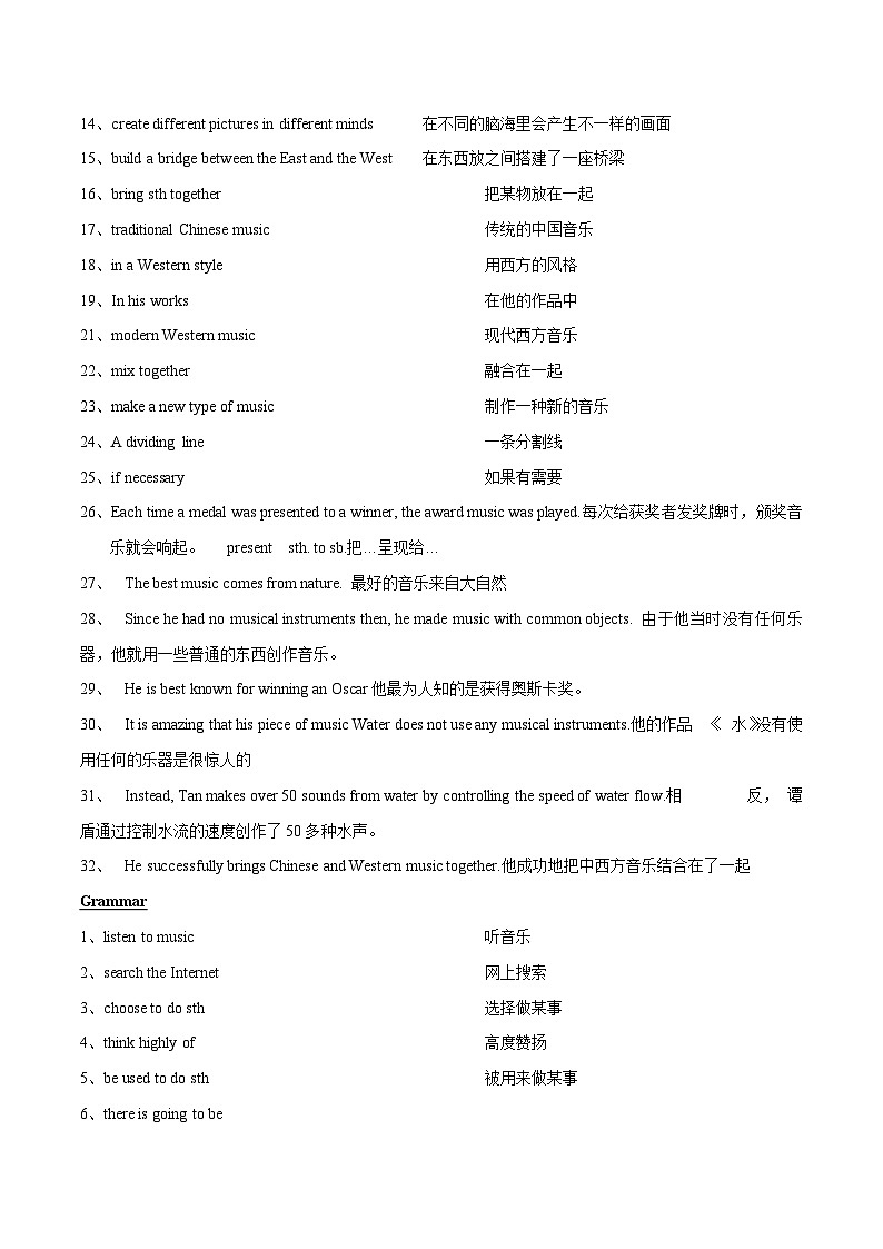 【单元复习】牛津译林版英语九上Unit5 《Art world》课件+单元测试+知识梳理02