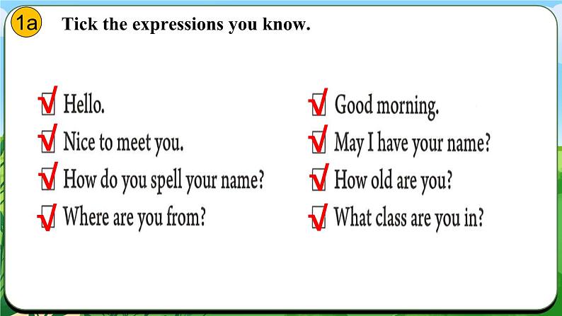 Unit 1 课时1 Section A(1a-Pronunciation)(同步课件)第5页