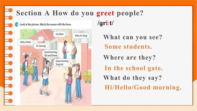 Starter Unit 1 Hello! SectionA 1a-2d 课件 2024-2025学年人教版(2024)七年级英语上册07