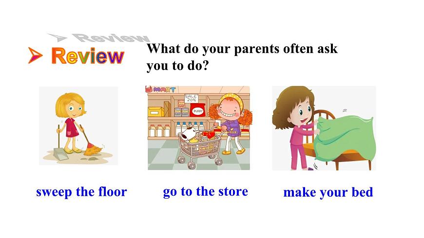 Unit 1 Could you please clean your room_  Section B 2a --2e 課件魯教版（五四制）八年級上冊第3頁