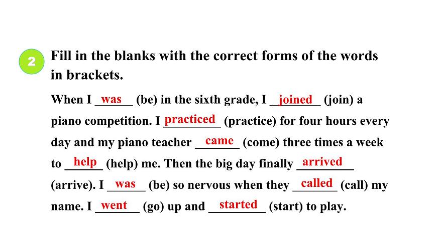 Unit 3 What were you doing when the rainstorm came_ Section B 3a~Self Check課件魯教版(五四制)八年級上冊第8頁