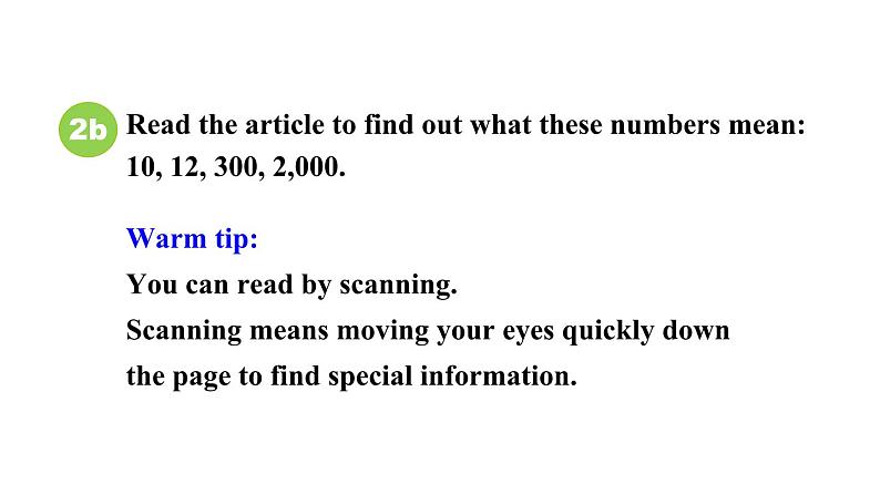 Unit 5 What's the highest mountain in the world_ Section B 2a~2e课件鲁教版(五四制)八年级上册第5页
