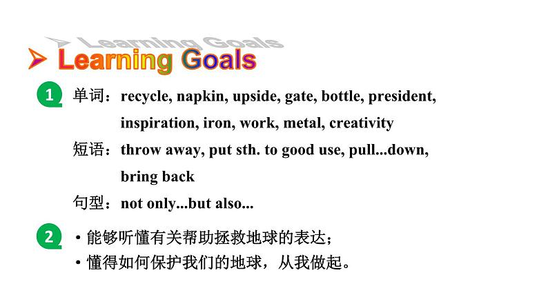 鲁教版(五四制)九年级全册Unit 8 We're trying to save the earth! Section B 1a~2e课件第2页