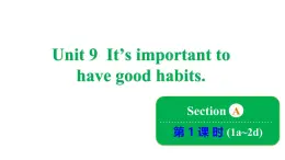 鲁教版（五四制）九年级全册Unit 9 It's important to have good habits. Section A 1a~2d课件