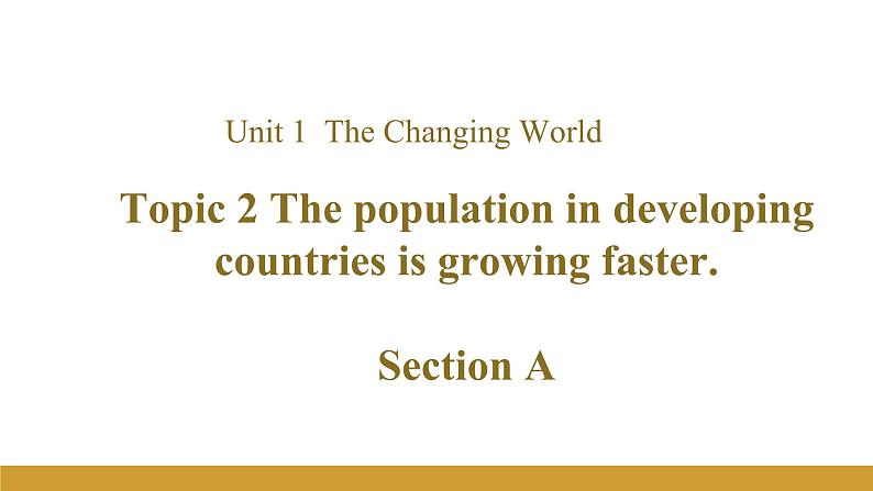 Unit 1 Topic 2 Section A课件+内嵌音视频(仁爱科普版九年级上册)01