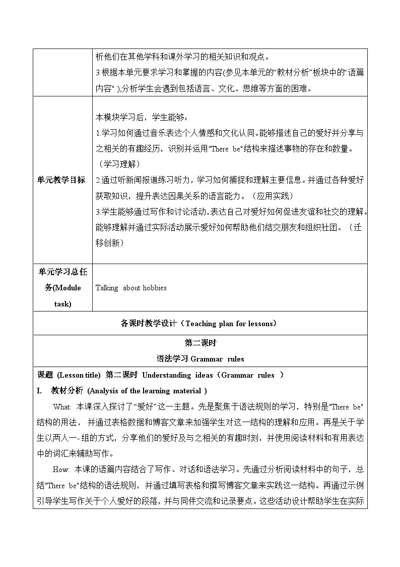 【新课标新教材】外研版七年级上册 Unit 2 More than fun大单元教学设计第二课时Understanding ideas(Grammar rules )03