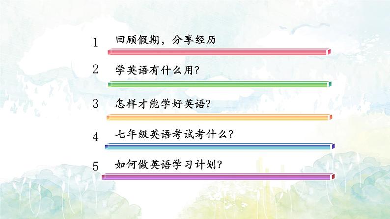 开学第一课-初中英语七年级上册 同步教学课件(外研版2024)第3页
