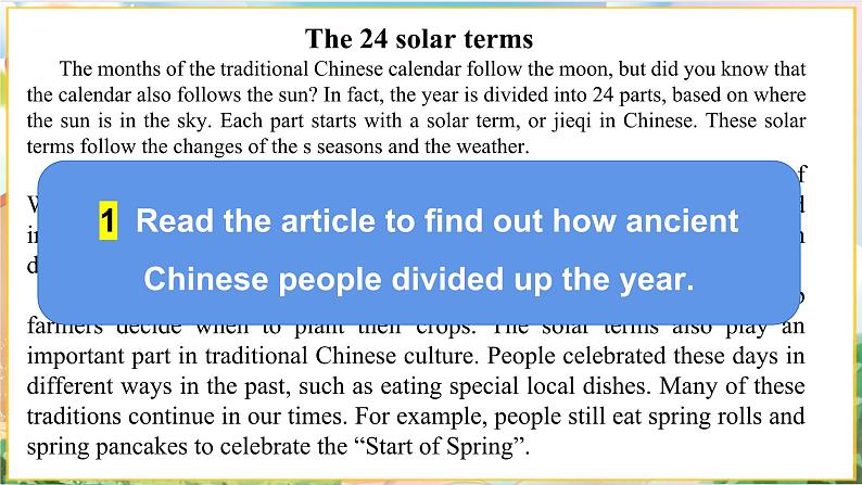 Unit 3 The seasons Focusing on culture (沪教版七上)第7页