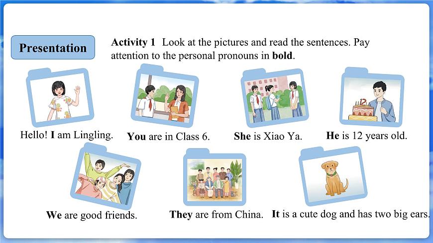 Unit 1 Let's be Frienda! 第5課時  Grammar in Use第3頁