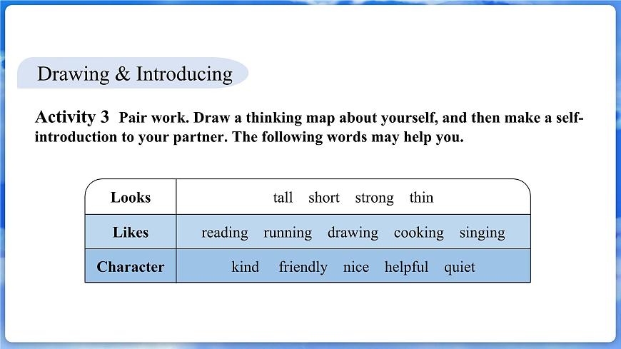 Unit 1 Let's be Frienda! 第3課時(shí)  Thinking Skills and Reading Strategies第6頁(yè)