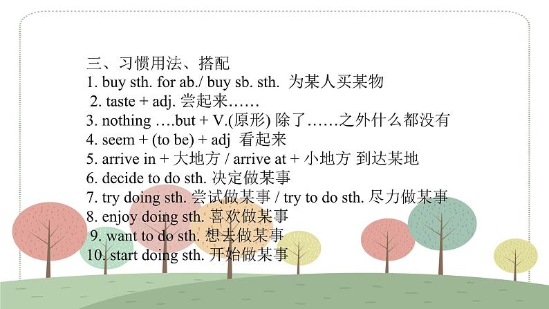 人教版八年级上册英语Unit 1 Where did you go on vacation 期末总复习课件第7页