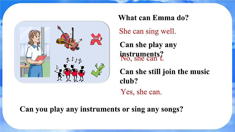 Unit 5 Fun Clubs Section A (GF-3d) 课件- 2024-2025学年人教版七年级英语上册第4页