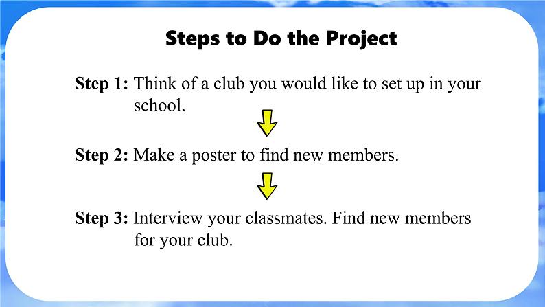 Unit 5 Fun Clubs Section B project 课件- 2024-2025学年人教版七年级英语上册第5页