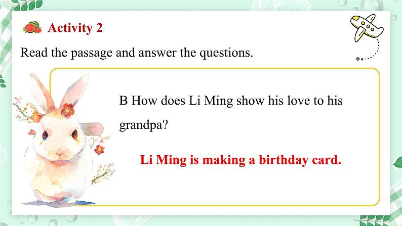 【核心素养】冀教版英语七年级上册 Unit 4 My family Lesson 4 A birthday card 课件06