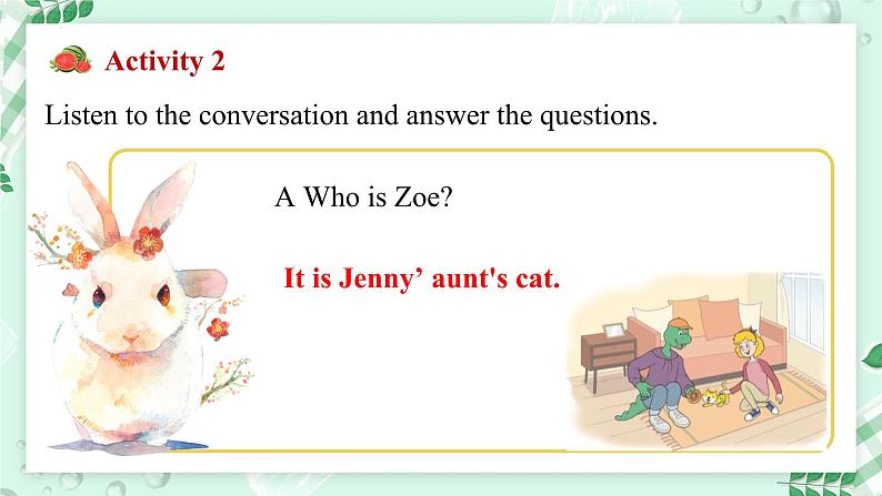 【核心素养】冀教版英语七年级上册 Unit 5 Animal friends Lesson 1 I'd like to have a pet!课件第7页